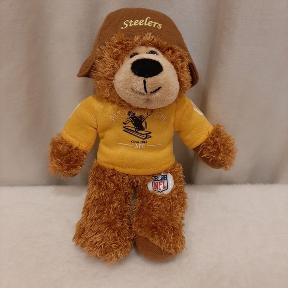 Pittsburgh Steelers Plush Stuffed Toy Steely McBeam Good Stuff Bear 2010 NFL - Picture 1 of 14
